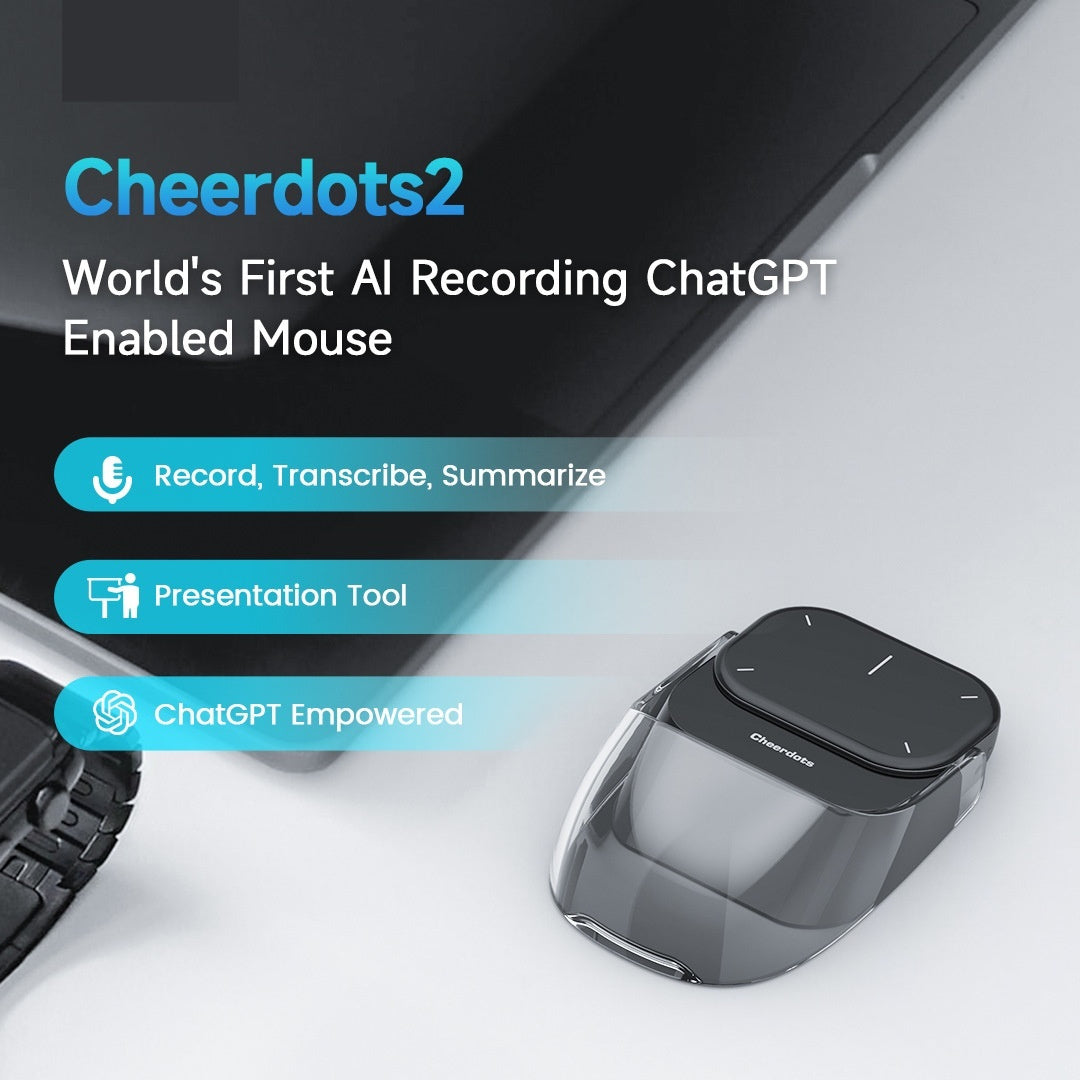 Cheerdots 2 AI Smart Split Air Mouse Wireless Charging